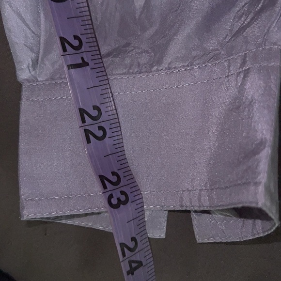 Vintage Daniel Hechter  lilac silk long sleeve shirt blouse with pockets - Picture 10 of 14
